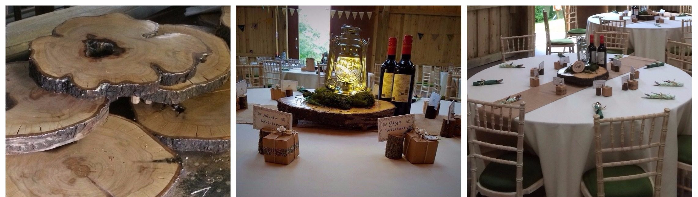 Wooden Wedding Decorations designed by Guildford Wood Design