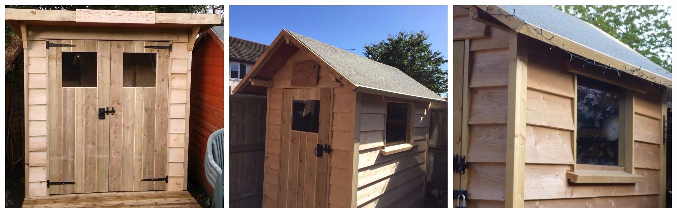 Wooden sheds designed by Guildford Wood Design